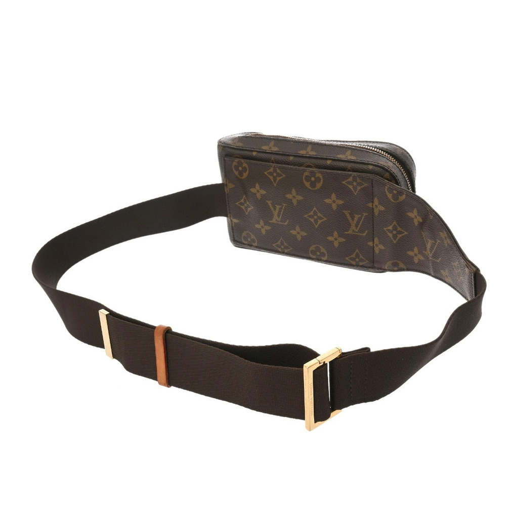 Louis Vuitton Body Bum Belt Canvas Brown Crossbody Monogram Bag Geronimos Brown